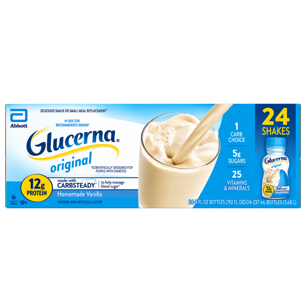 Glucerna Original Diabetic Nutrition Shake 8 fl oz 24-pack buy online USA - 1